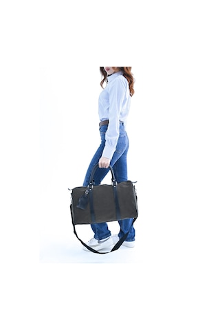 My Free Bag Gk Kanvas Unisex İş, Seyehat, Spor İçin El Çantası / Valizi Haki Siyah Haki - Siyah