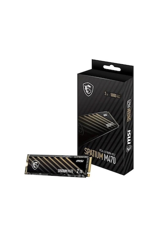 Msı 2tb Spatıum M470 Pro 6000-5000mb/s M2 Nvme Gen4 Disk