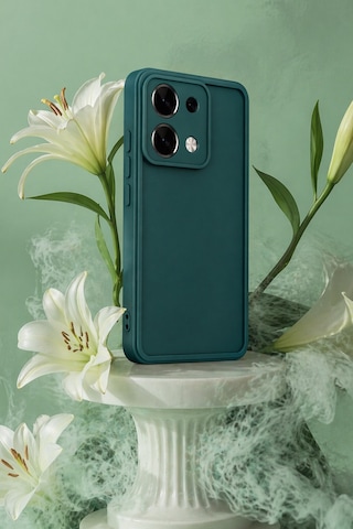 Mi Redmi Note 13 Uyumlu Kamera Çıkıntılı Mat Silikon Telefon Kılıfı Resimdeki