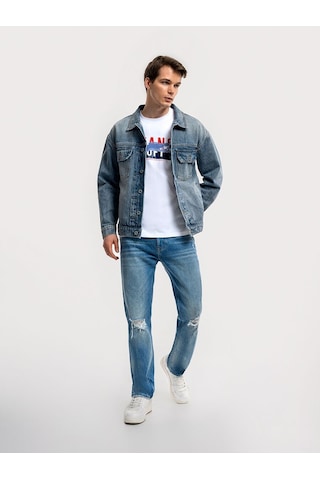 LOFT Regular Fit Erkek Ceket Lf2036127 Q1.v1 Denim