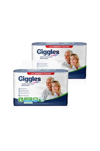 Giggles Yetişkin Bel Bağlamalı Hasta Bezi Large 2 x 30 'Lu