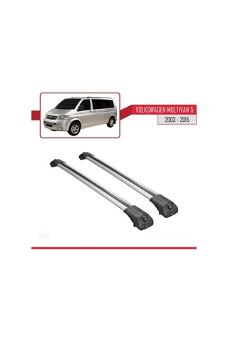 Volkswagen Multivan T5 2003-2015 Arası İle Uyumlu Ace-1 Ara Atkı Tavan Barı Gri