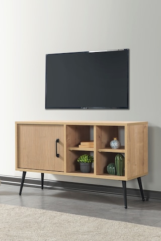 3110 Şile Metal Ayaklı Metal Kulplu 100 Cm Tv Ünitesi - Yunus Safir Yunus - Safir