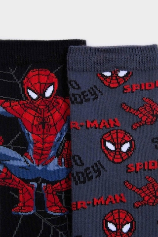 DeFacto Erkek Çocuk Marvel Spiderman 2'li Pamuklu Uzun Çorap E5167A8NSKR1