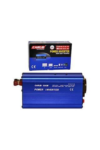 Carub İnverter 12v Dan 220v A Yükseltici 500w Usb 5v-1a Çıkışlı Br4621856