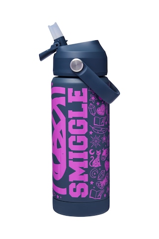 Smiggle - Squiggle Yalıtımlı Paslanmaz Çelik İçecek Şişesi 550ml Çok Renkli