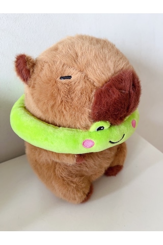 23 Cm Sevimli Kapibara Peluş Oyuncak Yumuşacık Dostun Açık Kahverengi