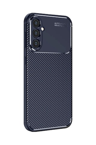 Samsung Galaxy Uyumlu S25 Kılıf Focus Carbon Silikon Kapak Lacivert