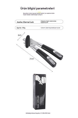 Manuel Üçü Bir Arada Konserve Açacağı Siyah