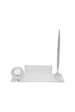 Sentez Kristal Masa İsimliği Zarif Ofis Hediyesi İsimlik