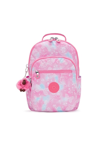 Kıplıng Seoul S Küçük Boy Sırt Çantası Pembe Garden Clouds