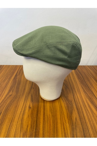 Hamze Peaky Blinders Tommy Shelby Spor Model Keten Kasket Şapka Haki