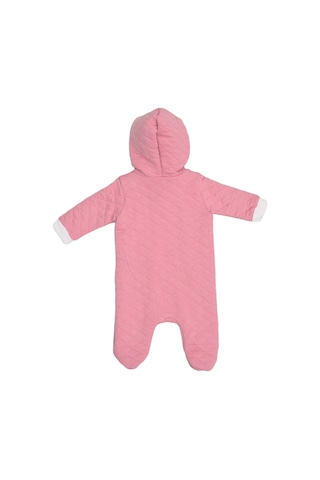 Mammaramma Winter Collection Dışı İçi Pamuklu Dolgulu Kışlık Astronot Tulum Kozmonot Tulum Pembe 6-9 Ay Çok Renkli