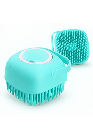 Duş Jeli Hazneli Silikon Fırça Kese Çok Amaçlı Vücut Temizleme Kesesi Peeling Banyo Lifi