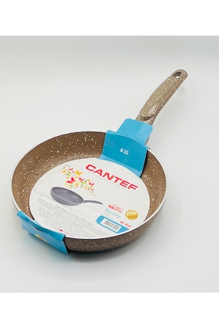 Cantef 22 Cm Yanmaz Yapışmaz Tek Saplı Teflon Tava