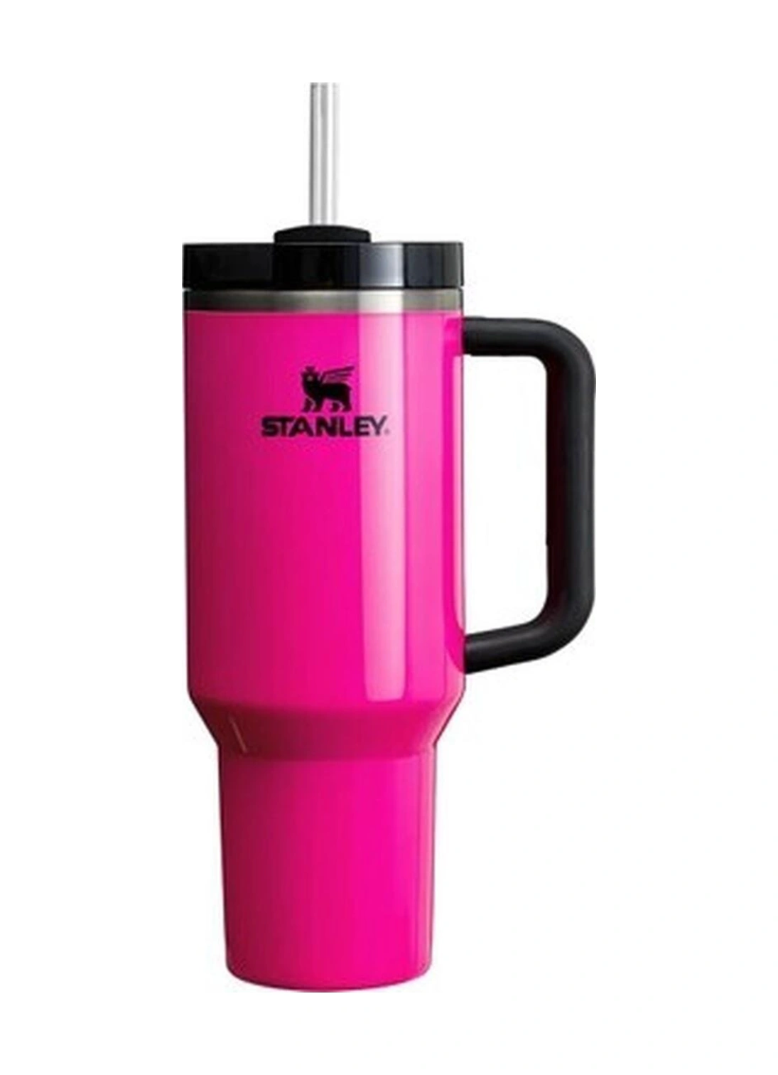 Stanley Quencher Neon Özel Seri Pipetli Termos 1,18 Lt Siyah - Yeşil
