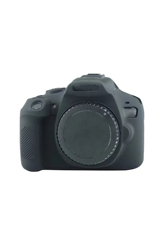 Sones Canon Eos 2000d Uyumlu Yumuşak Silikon Koruyucu Kılıf Siyah