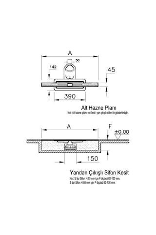 VitrA V-Flow Clear-Cut Duş Kanalı 60 cm Parlak Krom 59980445000
