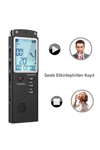 Ultratekno Kb40 32 Gb Premium Led Büyük Ekranlı Profesyonel Ses Kayıt Cihazı Okul Ders Not,toplantı Röportaj