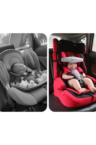 Bebek Araba Koltuğu Baş Desteği Çocuk Arabası Sabitleme Kemeri Çok Renkli