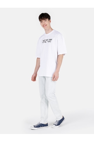 Colins 044 Karl Normal Kesim Düşük Bel Düz Paça Açık Mavi Erkek Pantolon Denim