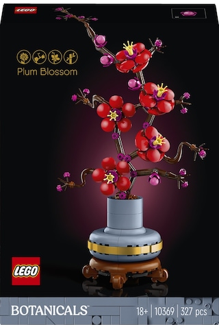 LEGO® Botanicals Erik Çiçeği 10369 – Yetişkinler için Pastel Mavi Saksı  İçeren Dekoratif Çiçek Modeli Yapım Seti (327 Parça)