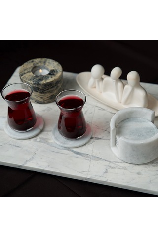 Costa Bardak Altlığı Seti Beyaz