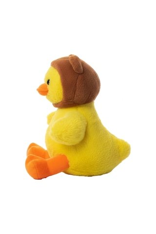 Sevimli Şapkalı Peluş Ördek 30 Cm Oyuncak Uyku Arkadaşım Sarı