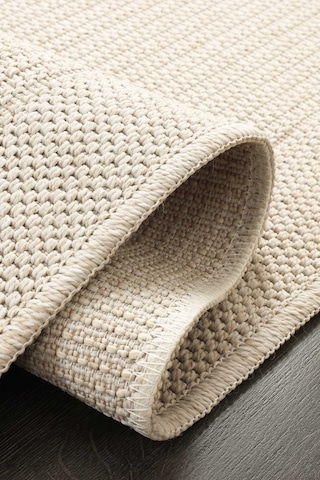 Minimalist Krem Beyaz Sisal Halı - Fm02w