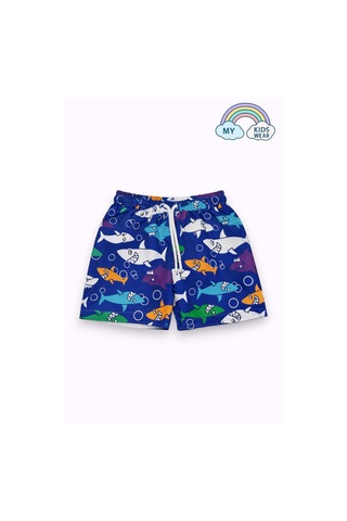 My Kids Wear Erkek Çocuk Degrade Desenli Deniz Şortu 2 Li Set 3-16 Yaş 12421 Kırık Beyaz