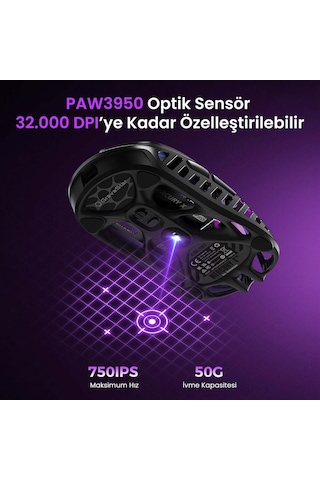 Gravastar V60 Pro Manyetik Kablolu Gaming Klavye, Xpro Kablosuz Optik Mouse Ve Mousepad Oyuncu Seti,