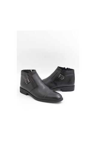 Nesilshoes Nesil Shoes Thrtrk 2301-2 Siyah Hakiki Deri Kauçuk Taban Erkek Bot