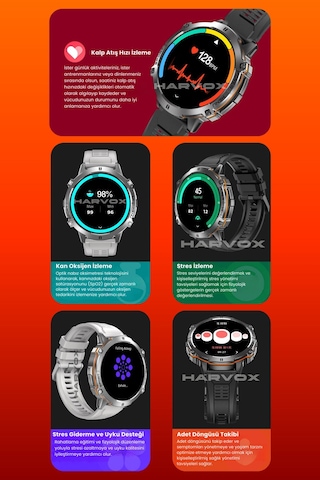 Arvonx Watch X2 Pro 1.73" 54 MM Akıllı Saat (İthalatçı Garantili)