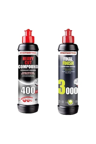 Menzerna 2 Li Set 250ml 400-3000 Kalın Pasta Hare Cila Seti 250 Ml