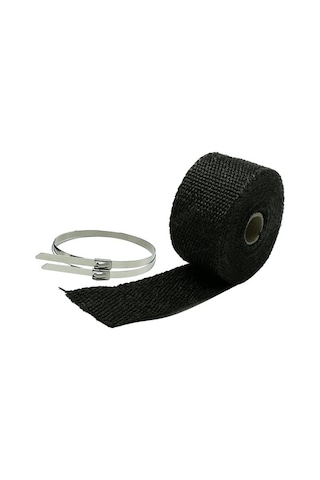 Ganzhoushop Yanmaz Tüp Suntek Sobaları Sarma Sarma Sarma Manifoldları M Isı Için Egzoz Bandı Baca Araba 5 Za Siyah