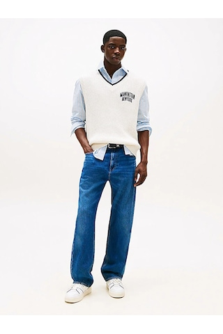 Tommy Hilfiger Otıs Regular Str Bı0152 Co Erkek Mavi Denim Pantolon - Dm0dm21021 Mavi