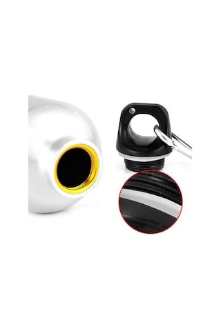 Pazly 750ml Alüminyum Spor Su Şişesi, Gümüş Renk, Taşınabilir, Sızıntı Geçirmez, Bisiklet Ve Sporlar İçin Uygun Gümüş