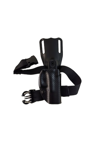 Glock 19 Kydex İçi Kadifeli Karbon Alçak Platform Taşıma Kılıfı Ayarlı Kum