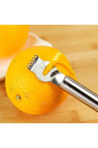 Paslanmaz Metal Limon Portakal Elma Kabuk Çizici Soyma Bıçağı Metal Diğer