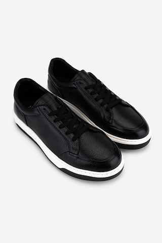 Valmenti Erkek Hakiki Deri Siyah Floter Sneakers & Spor Ayakkabı 1212 2506 Erk Ayk Y26 Sıyah Fltr