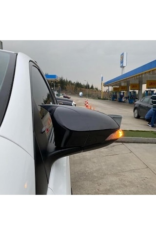 Toyota Corolla Uyumlu Yarasa Ayna Kapağı 2013 - 2018 Piano Black