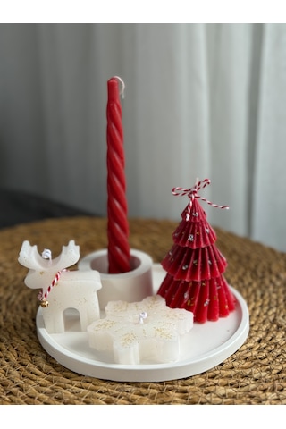 Kübra Design Candles Yılbaşı Özel Seri Mum Seti