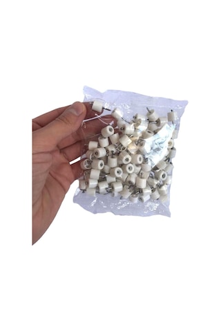 Çivili Raf Pimi Duvar Dolap Mobilya Pimi Sert Plastik Raf Tutucu Beyaz 100 Adet Tekli 1 Paket Raf