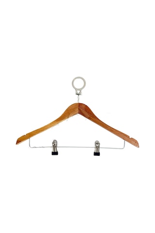 25 Adet Otel Tipi Ahşap Mandallı Etek Pantolan Elbise A... Ahşap