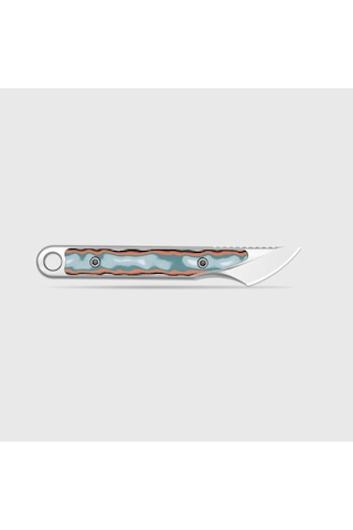 Kizer Cannoli Kizer Fixed Blade Vortex Pattern Micarta Aus-10 Kizerv 1089a1 Kamp Bıçağı Kum