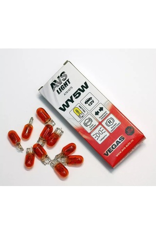 Avs Vegas 12v. Wy5w "sarı" W2,1x9,5d Box 10'lu Ampul. 182953262