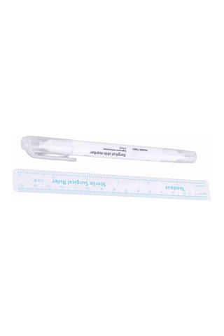 Vkemall Cilt İçin Steril Tek Kullandım Markör Kalemi - İki Uçlu Uçlar İle Doğru Konumlandırma Ve Detaylı İşler İçin Tato Ve Cerrahi Erişim Malzemesi Diğer