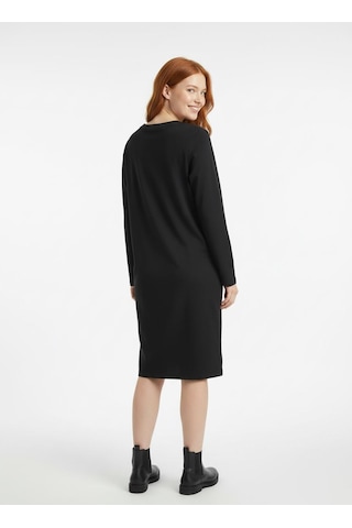 Neden Tekstil Kadın Kırmızı Uzun Kollu Basic Günlük Elbise - Siyah