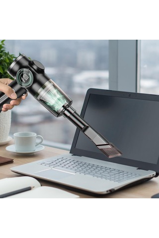 Qianfan Portatif Süpürge Islak Kuru Usb Şarj Edilebilir Hafif