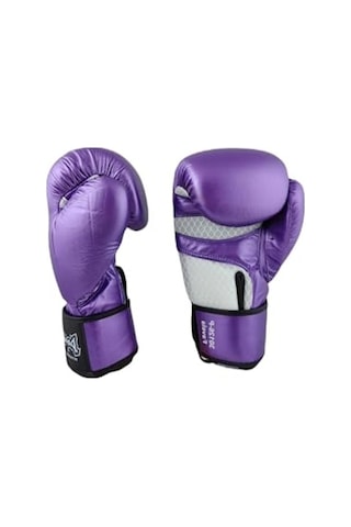 Mor Muay Thai Kick Boks Eldiveni, 8 Oz Ağırlığında Açık Mavi